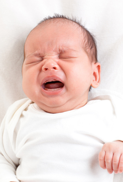 A crying infant